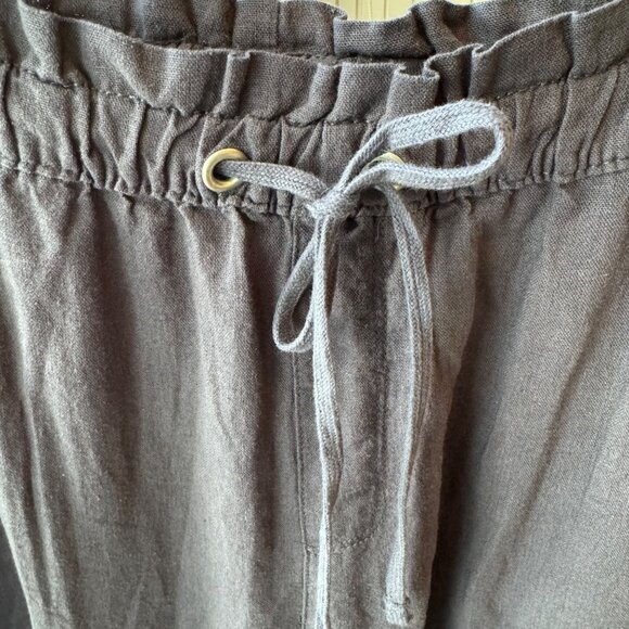 Social Standard Sanctuary Linen Jogger Pants Womens Size Large Blue Pull On New - Picture 7 of 13